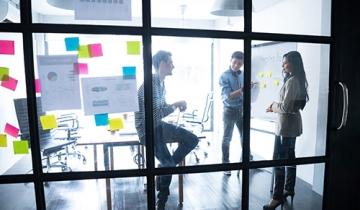 Meeting Room with Glass Doors