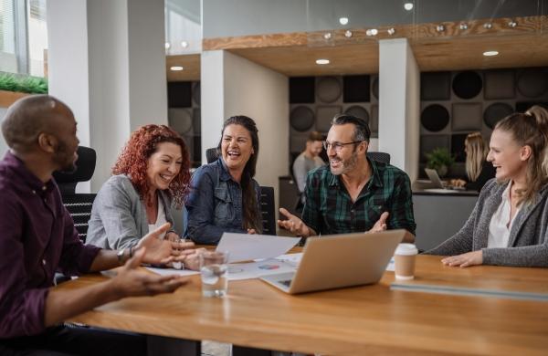 Smiling Team Meeting