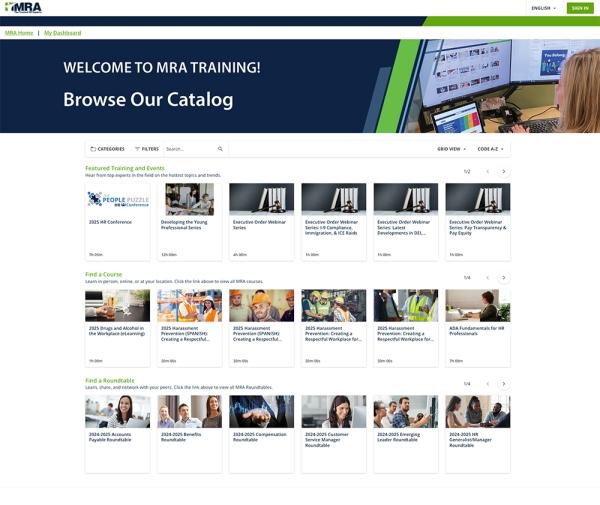 MRA Training Catalog